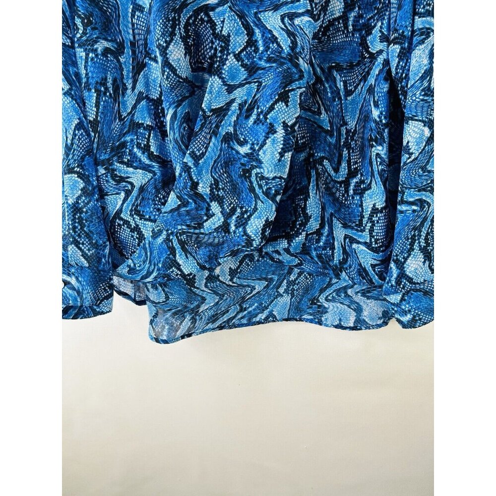 Michael Kors Snake Python Print Collared Faux Wra… - image 4